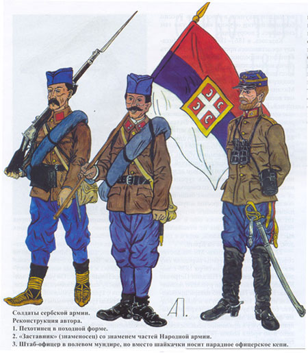 Uniforme srpske vojske. 